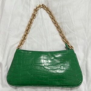 Zara-worn once green shoulder press